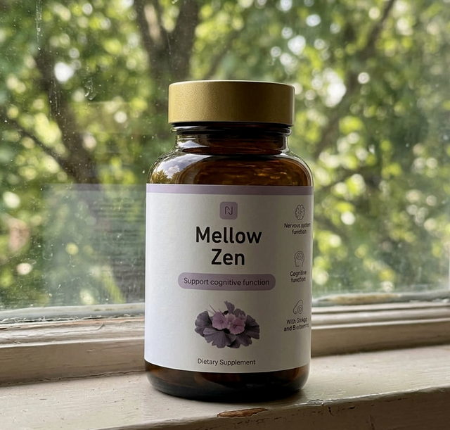 Opakowanie Mellow Zen na parapecie w świetle dnia